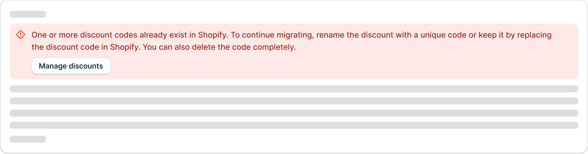 Error banners in context of a page