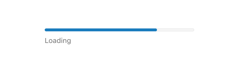 A progress bar with 