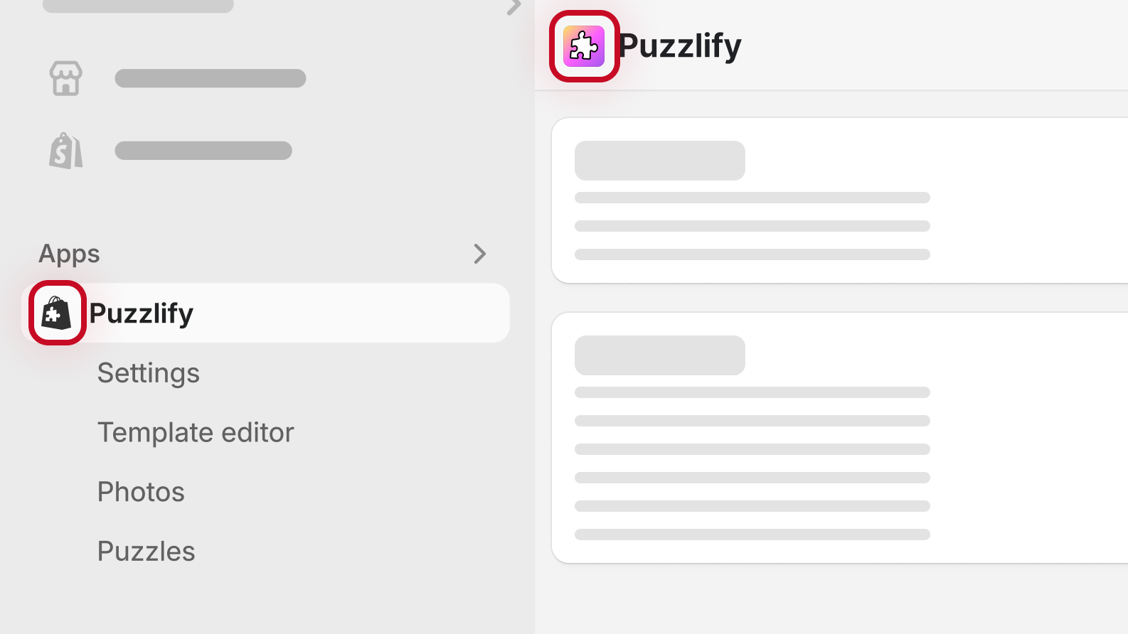 An icon that uses the Shopify logo for the app's branding.